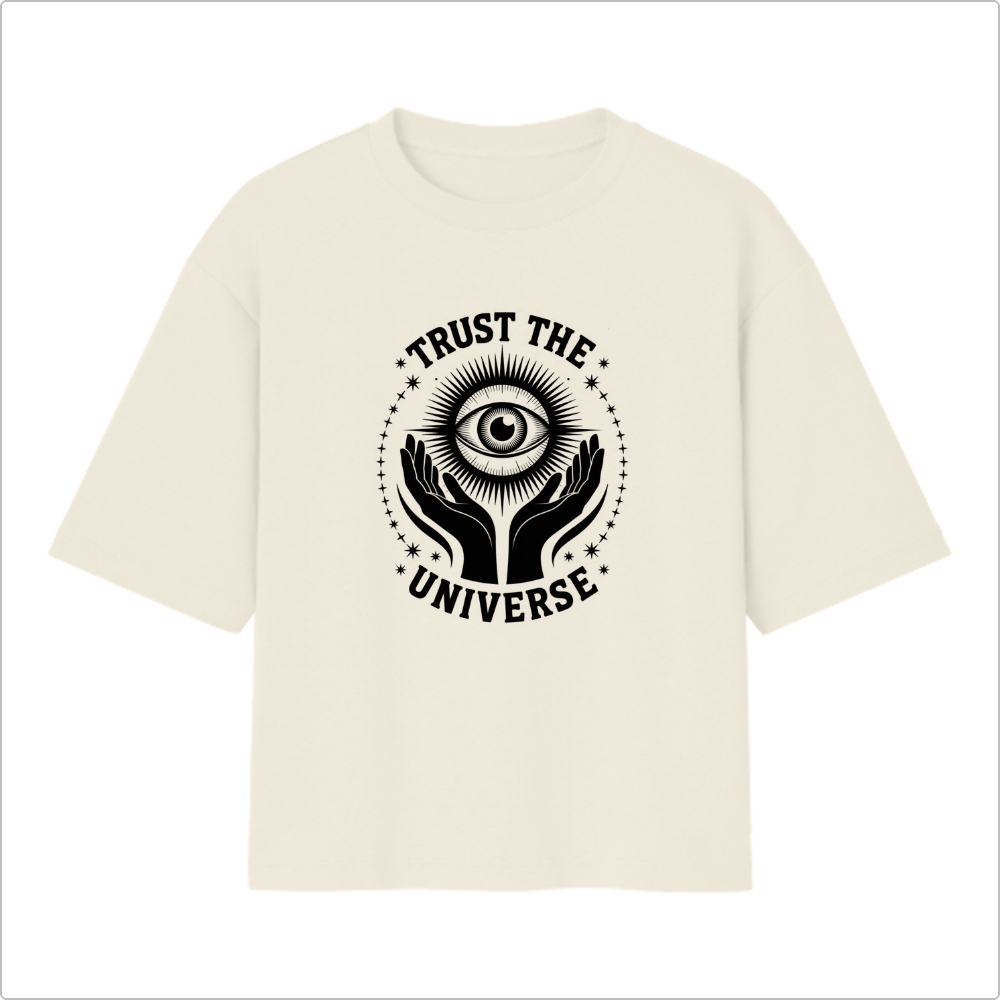 Camiseta Oversized Trust The Universe - Várias Cores