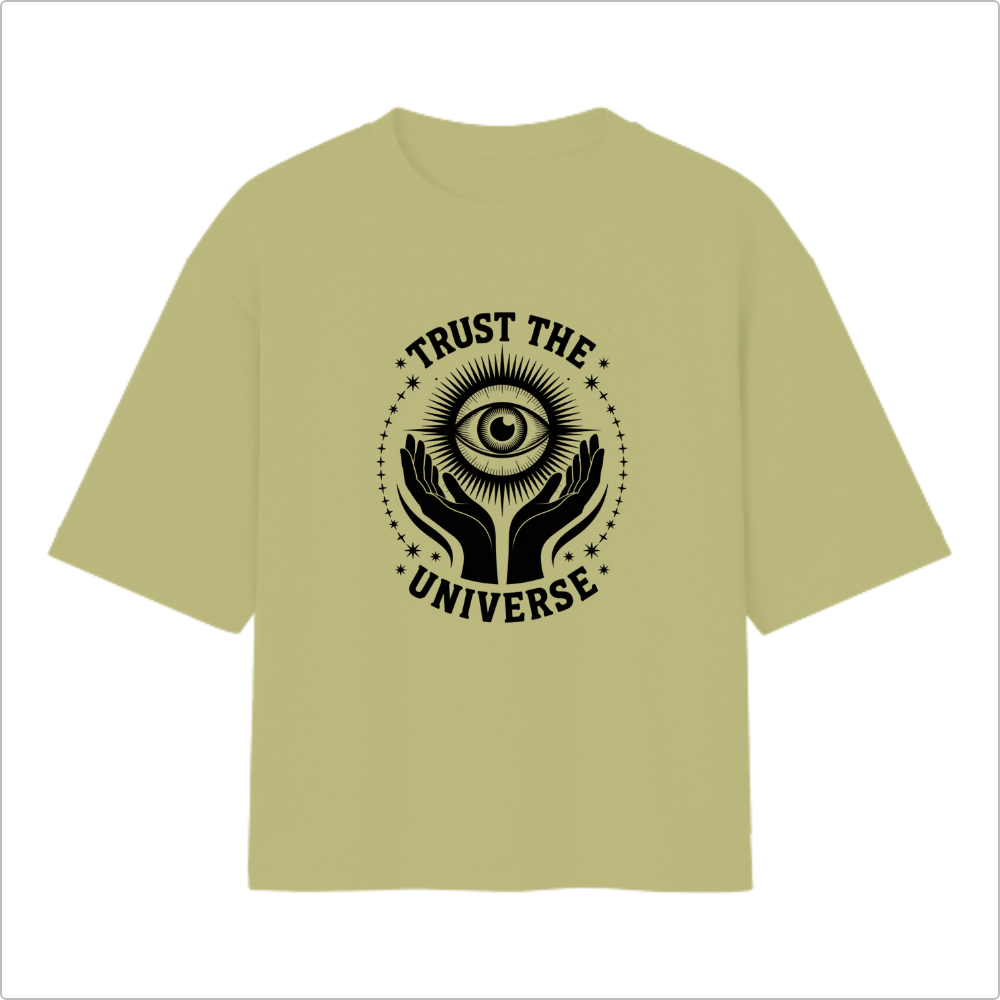 Camiseta Oversized Trust The Universe - Várias Cores
